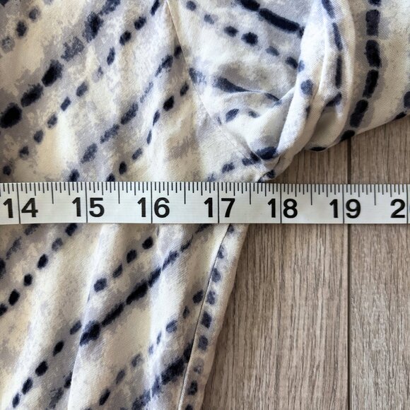 Staccato Flowy Tie Dye Romper Navy and White Womens Large Boho Festival 90s Y2K - Picture 8 of 12